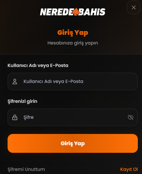 Neredebahis Giriş
